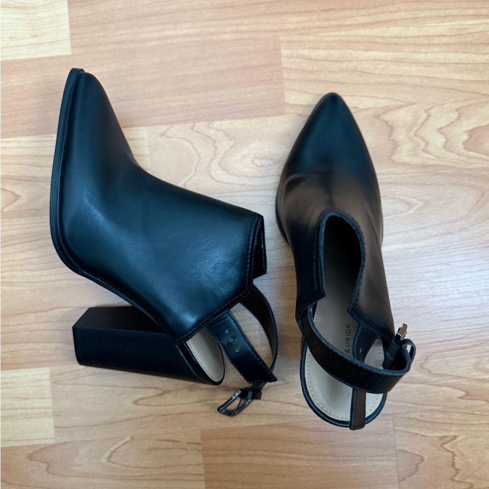 14th & Union Leather Slingback Mules